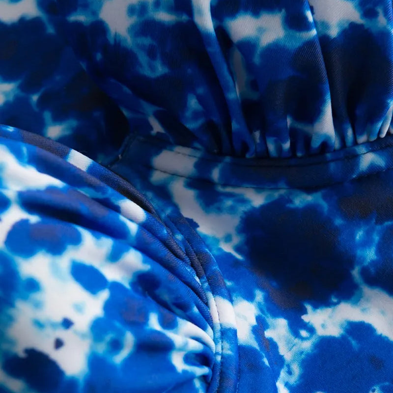 Rösch Batik Swimsuit in Royal blue