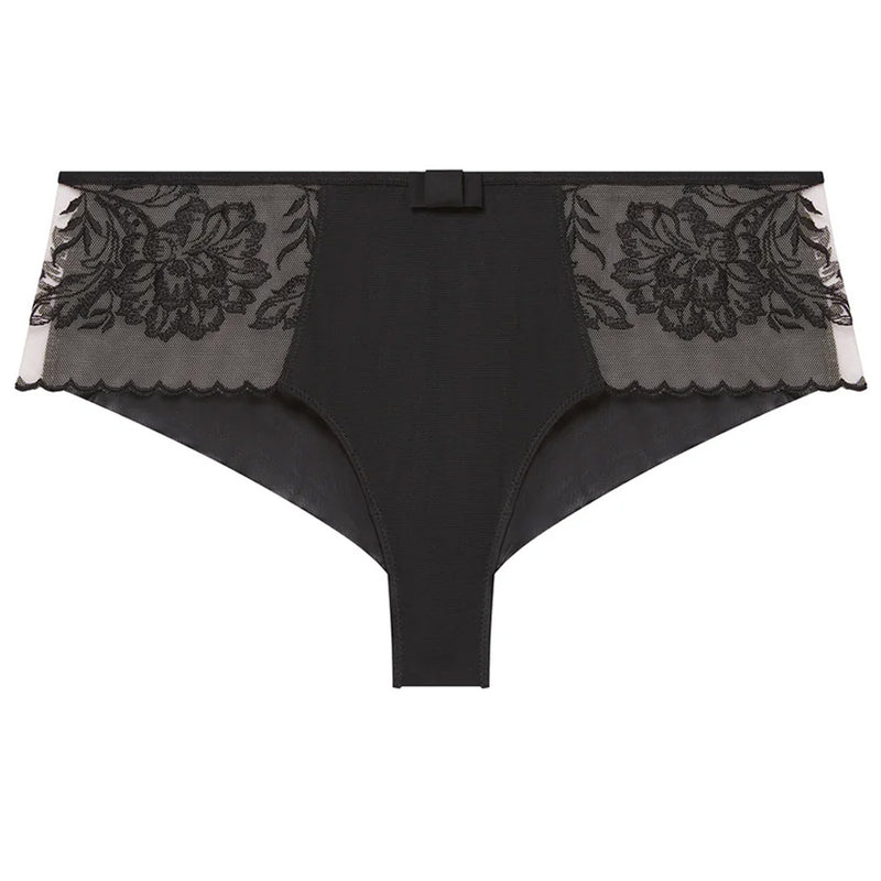 'Romance' Dark Brown Shorty, by Simone Pérèle (pack shot, front view).