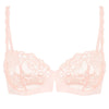 'Saga' Pale Pink Half Cup Bra, from Simone Pérèle (pack shot, front view).