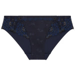 'Wish' Midnight Blue Brief, by Simone Pérèle  (pack shot, front view).