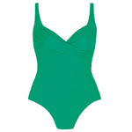 Belice collection 'Robin' Green Sweetheart-Neck Padded Swimsuit, by Tessy (pack shot, front view).