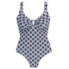 Tessy Formentera collection 'Lauren' Swimsuit (navy / white)