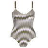 Tessy Saona Collection 'Layan' Khaki Brown Underwired Swimsuit (pack shot, front).