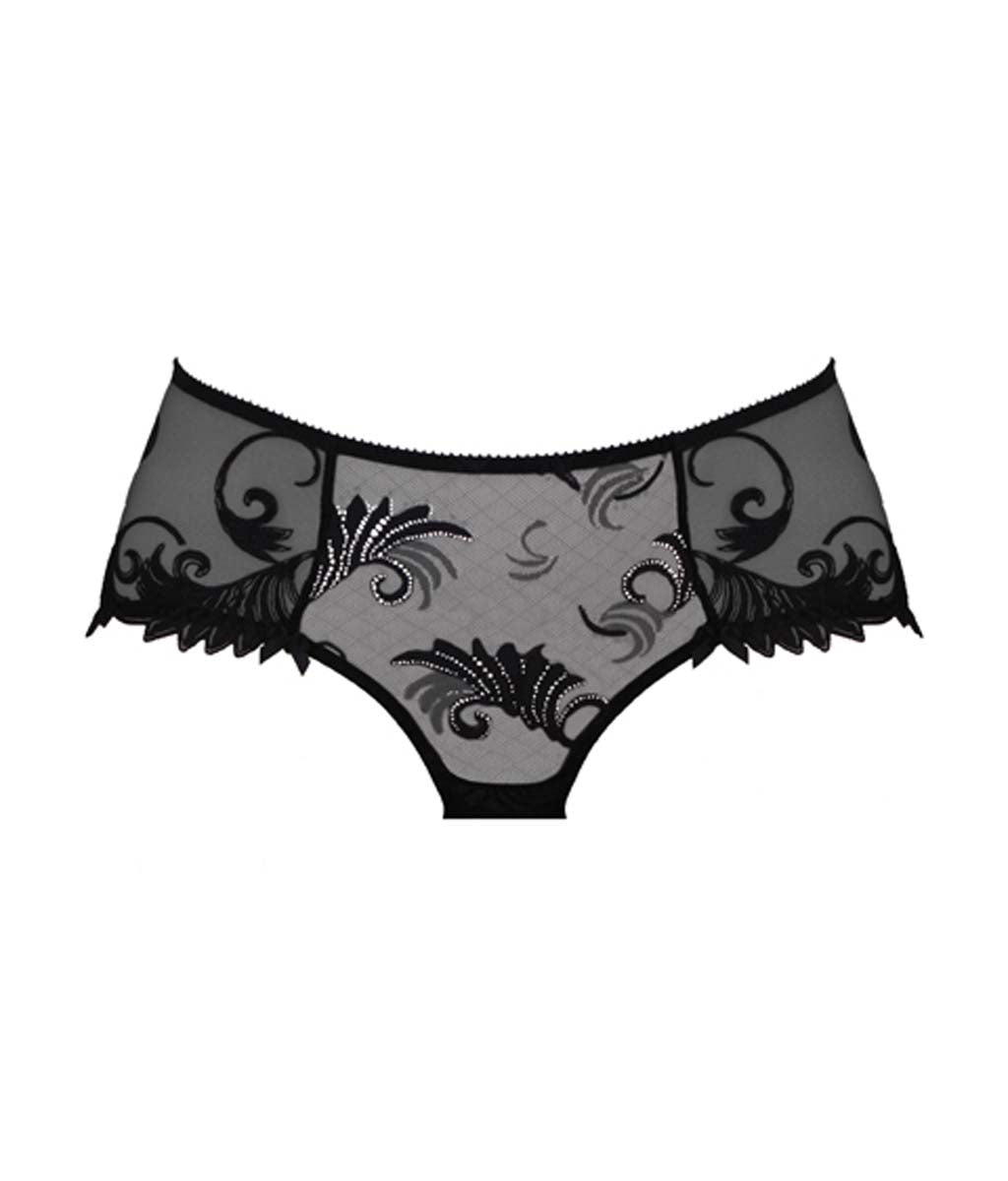 Empreinte 'Thalia' (Black) Shorts (Hotpants) - Sandra Dee - Product Shot - Front