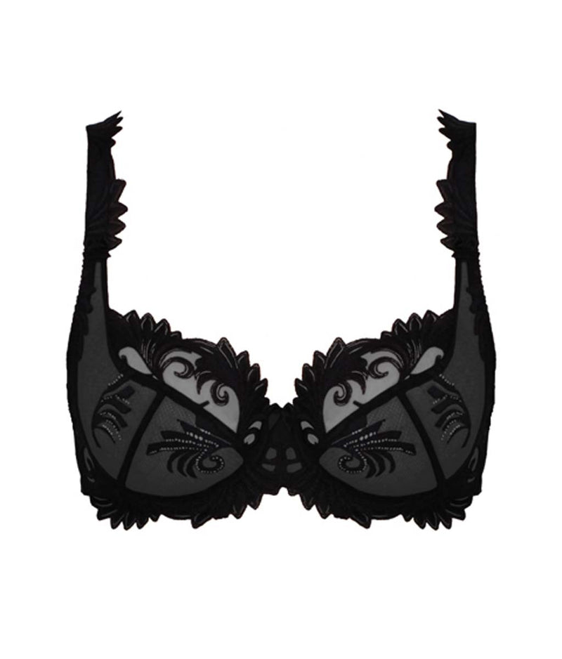 Empreinte 'Thalia' (Black) Low-Necked Bra - Sandra Dee - Product Shot - Front