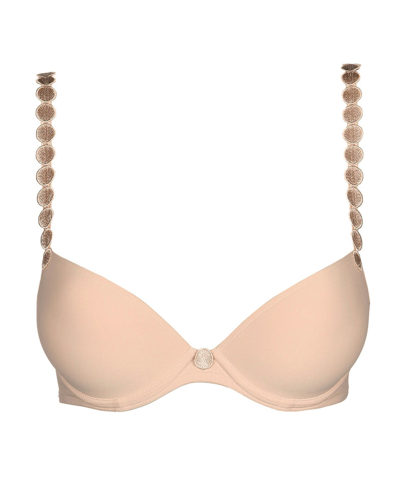 L'Aventure 'Tom' (Caffé Latte) Padded Plunge Bra - Sandra Dee - Product Shot - Front