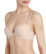 L'Aventure 'Tom' (Caffé Latte) Push-Up Plunge Bra - Sandra Dee - Model Shot - Side