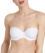 L'Aventure 'Tom' (White) Strapless Bra - Sandra Dee - Model Shot - Front - Strapless