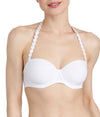 L'Aventure 'Tom' (White) Strapless Bra - Sandra Dee - Model Shot - Front - Halterneck