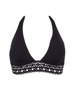 Lise Charmel 'Ajourage Couture' (Black) Halterneck Triangle Bikini Bra - Sandra Dee - Product Shot - Front
