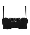 Lise Charmel 'Ajourage Couture' (Black) Padded Underwired Bandeau Bikini Bra - Sandra Dee - Product Shot - Front