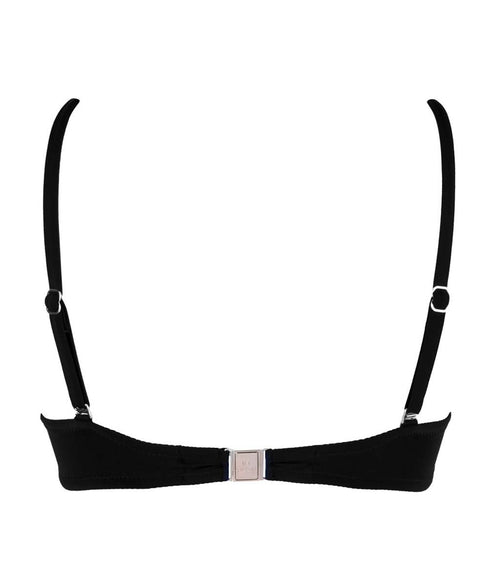 Lise Charmel 'Ajourage Couture' (Black) Padded Underwired Bandeau Bikini Bra - Sandra Dee - Product Shot - Rear