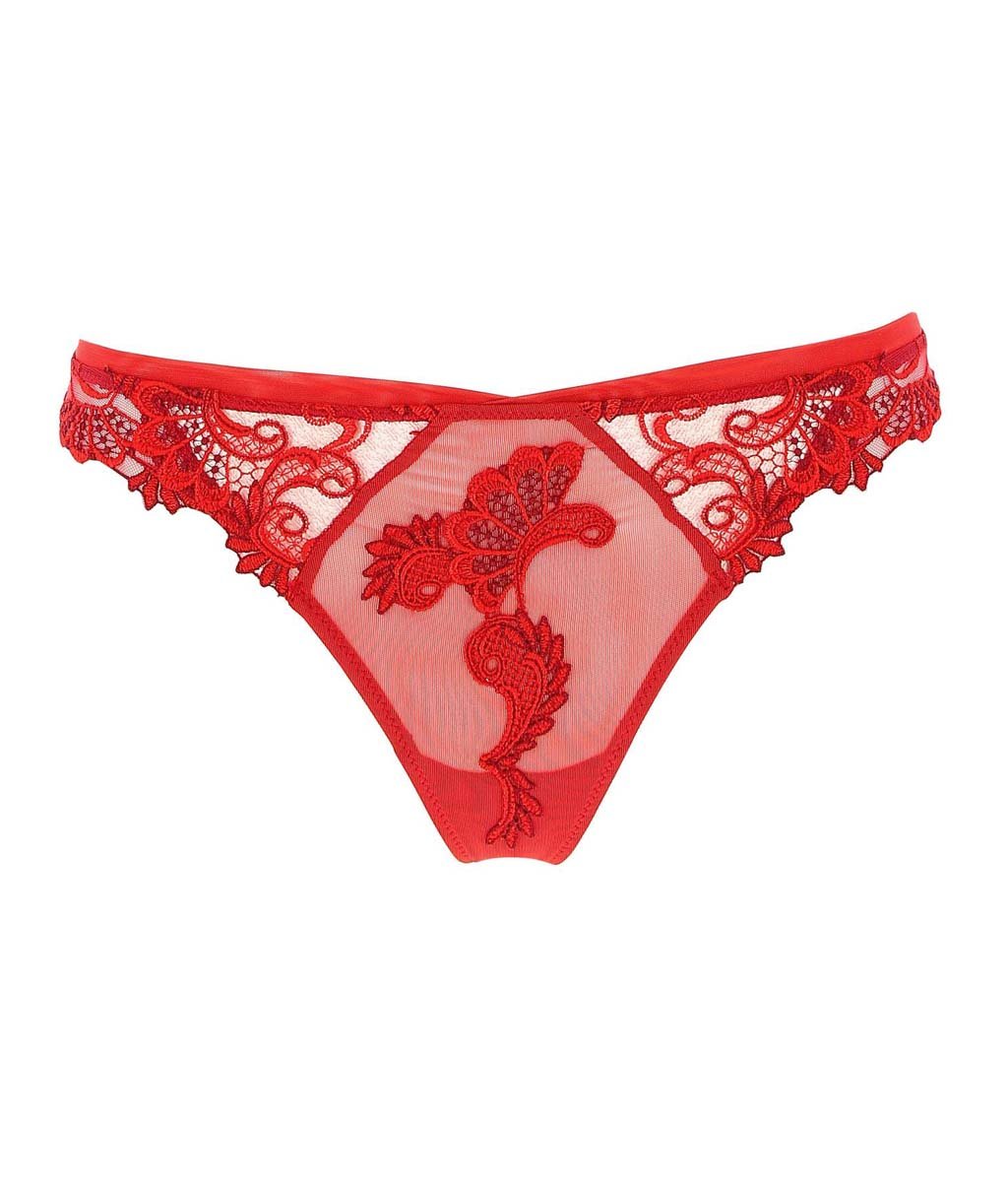 Lise Charmel 'Dressing Floral' (Dressing Solaire) Thong - Sandra Dee - Product Shot - Front