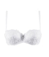 Lise Charmel 'Dressing Floral' (White) Strapless Bra - Sandra Dee - Product Shot - Front