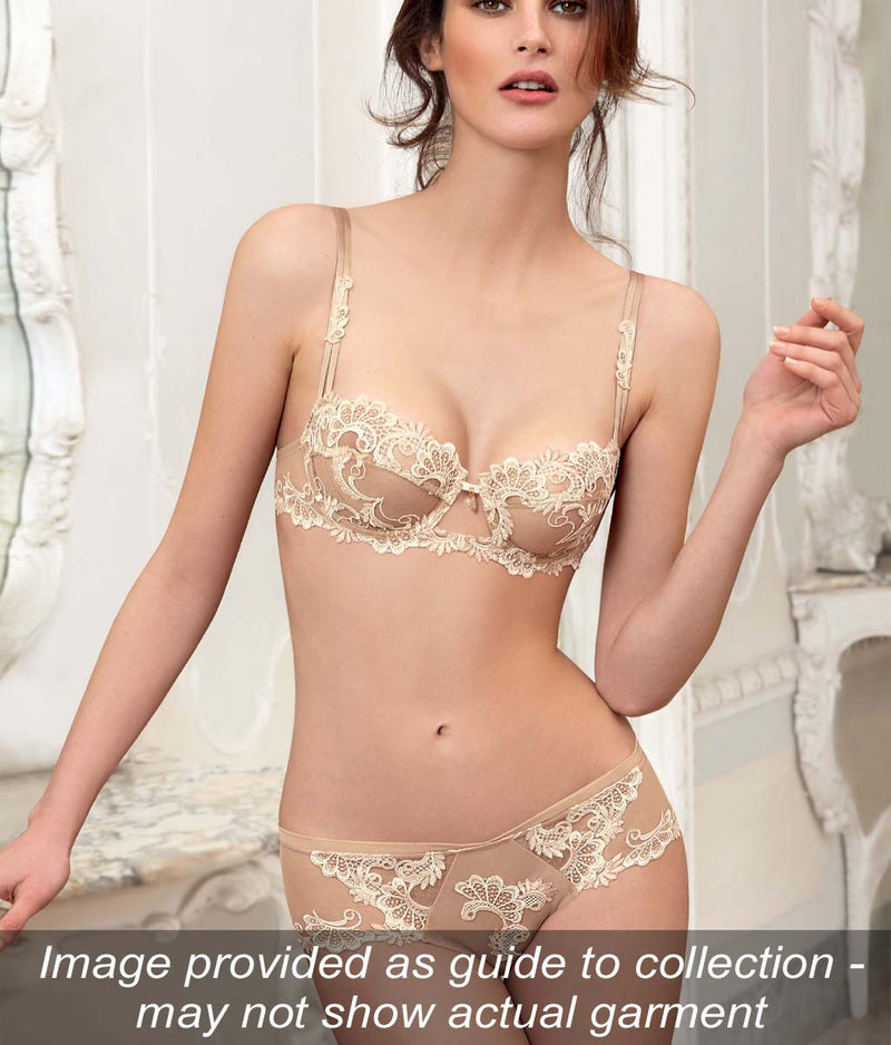 Lise Charmel 'Dressing Floral' (Amber Nacre) Full Cup Bra - Sandra Dee - Collection Publicity Shot