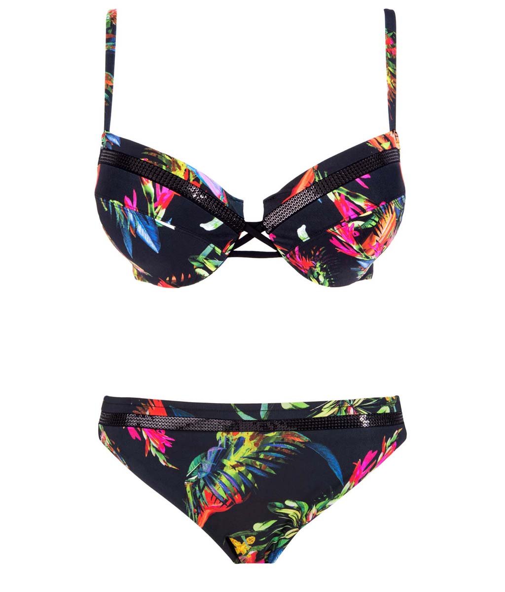 Lise Charmel 'Iris Oiseau' (Oiseau Tropical) Underwired Bikini - Sandra Dee - Product Shot - Front