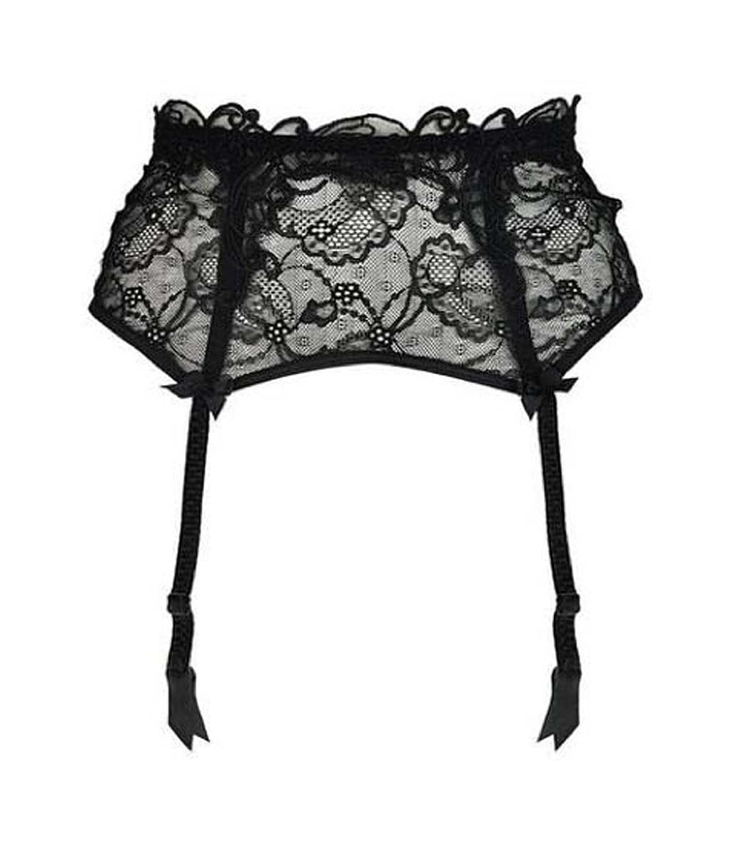 Lise Charmel 'Soir de Venise' (Noir Diamant) Suspender Belt - Sandra Dee - Product Shot - Front