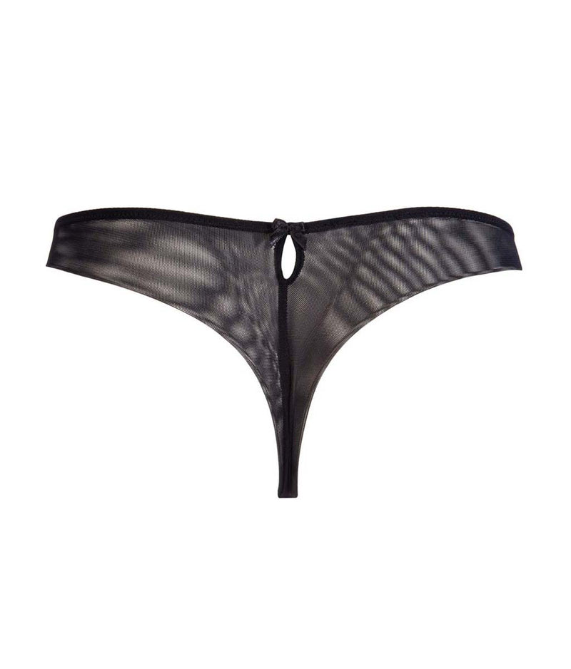 Lise Charmel 'Splendeur Soie' (Splendeur Noir) Thong - Sandra Dee - Product Shot - Rear
