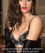 Lise Charmel 'Splendeur Soie' (Splendeur Noir) Thong - Sandra Dee - Collection Publicity Shot