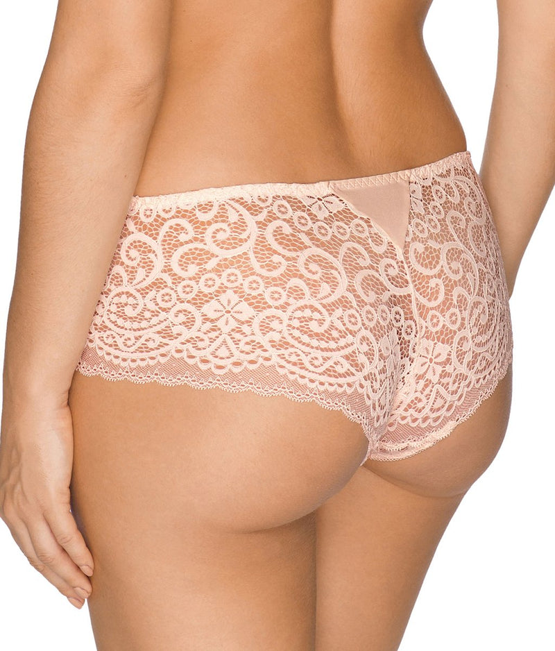 PrimaDonna Twist 'I Do' (Silky Tan) Shorts (Hotpants) - Sandra Dee - Model Shot - Rear