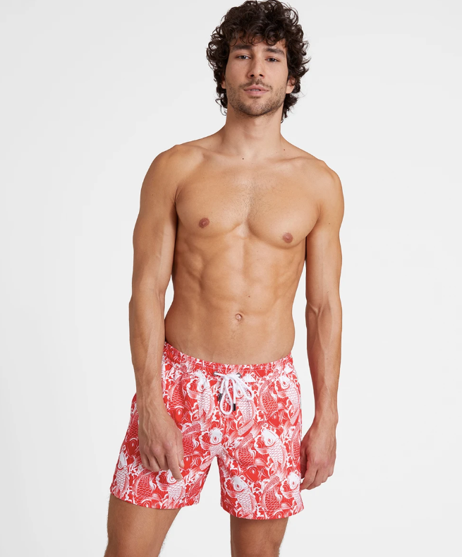 Aubade x Camille Lacourt Mens Swim Shorts (Red)