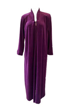 Diamond Tea Cotton Violet Velour Lounger Robe